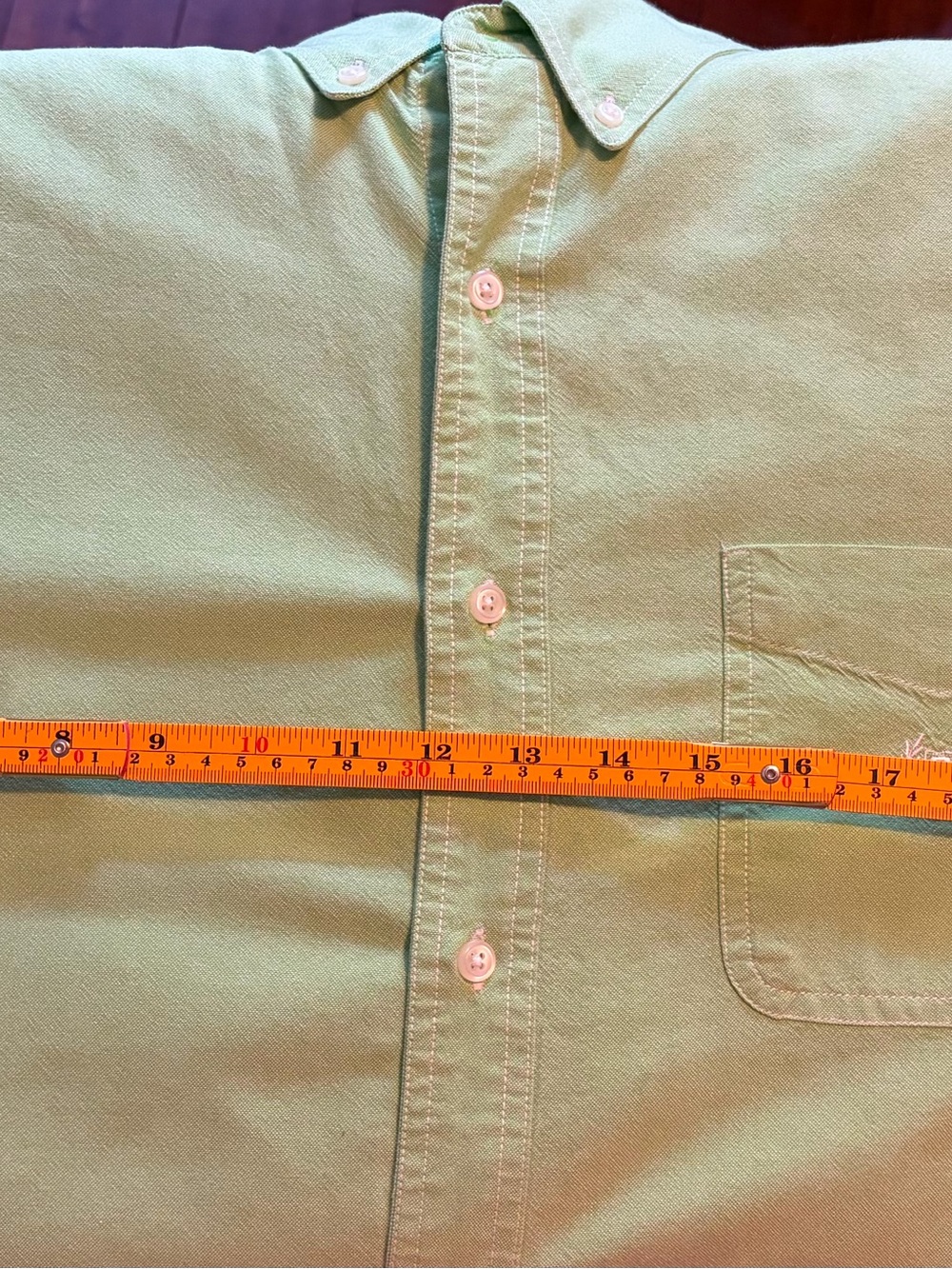 Chaps Men's Button-Down Shirt in Bright Green Sz XL Preppy Casual - Picture 8 of 8